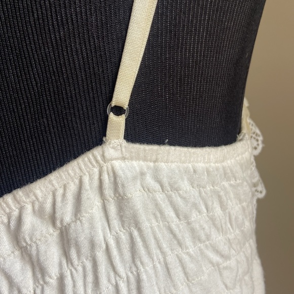 French Jaune Rouge strappy, light fabric top.Creamy pale vanilla ( not white) - Picture 6 of 13